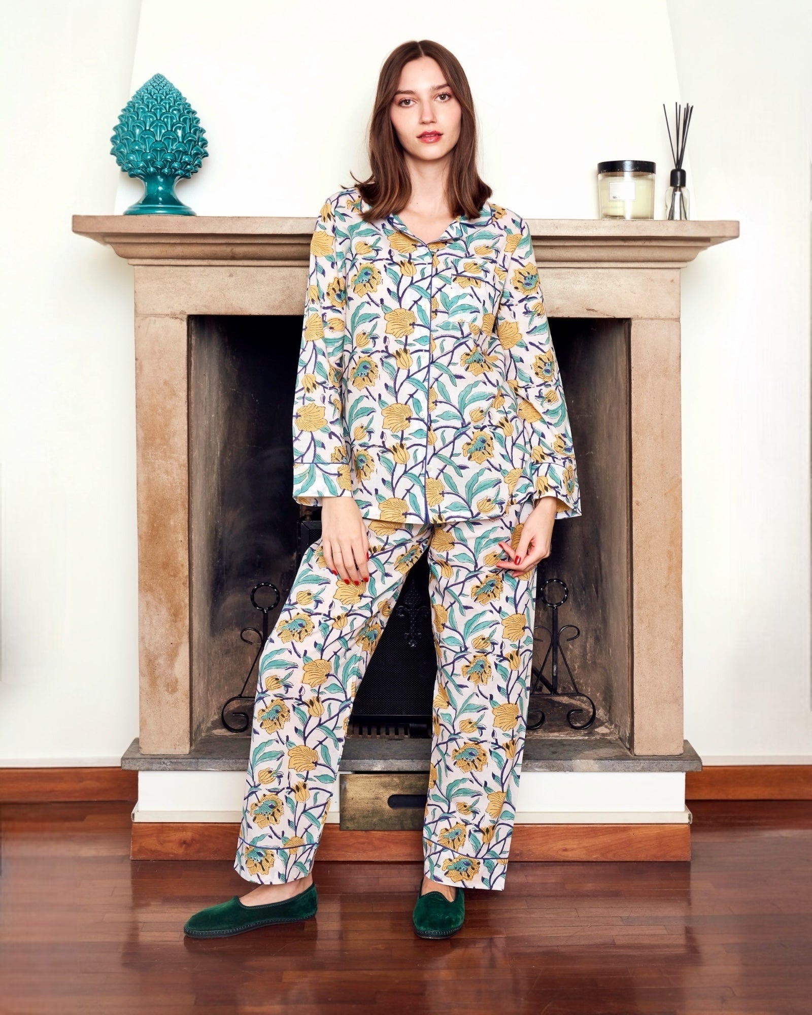 Domenica Pigiama donna in cotone leggero, elegante Joshila