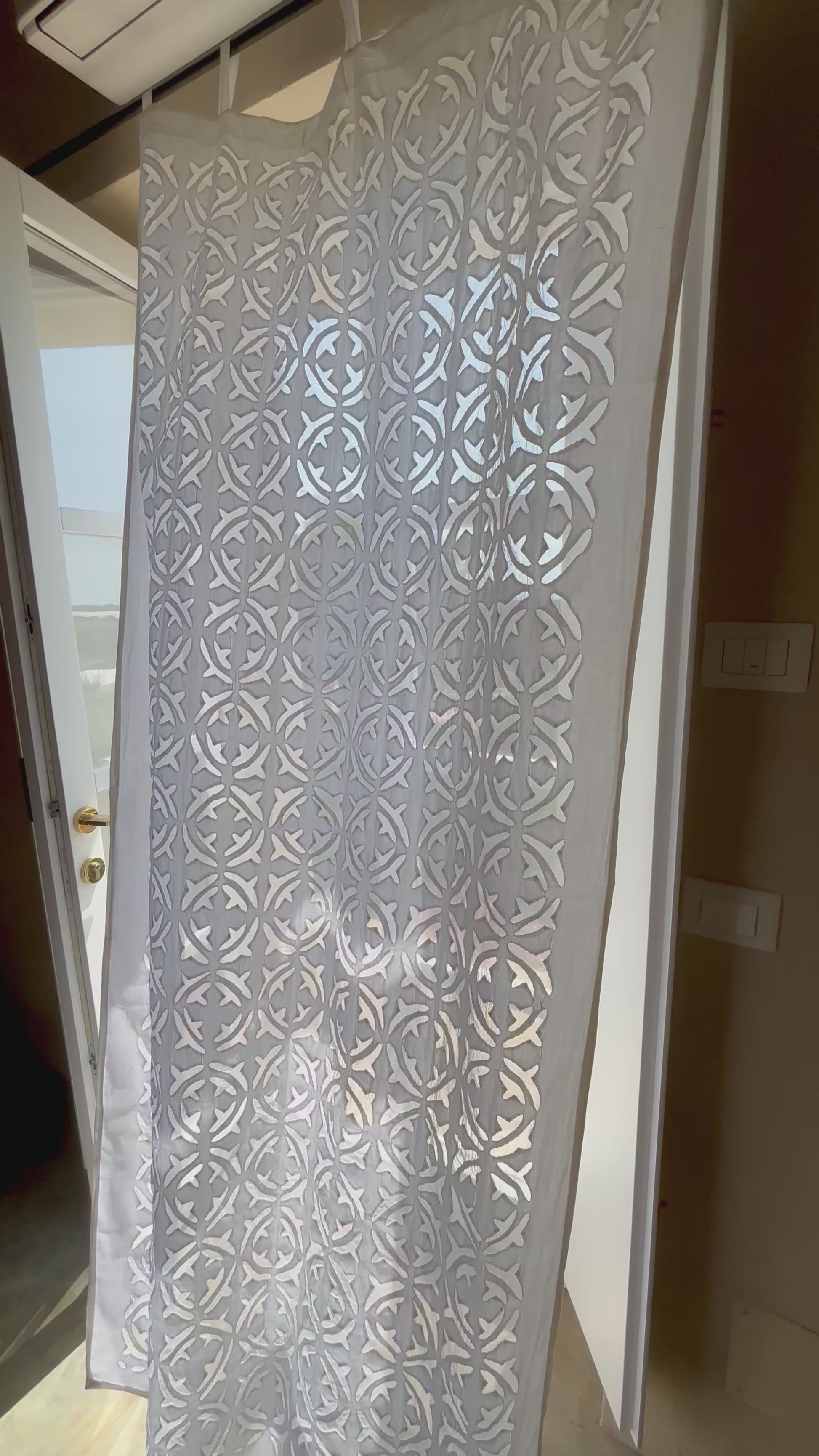 Tenda in leggera organza di cotone