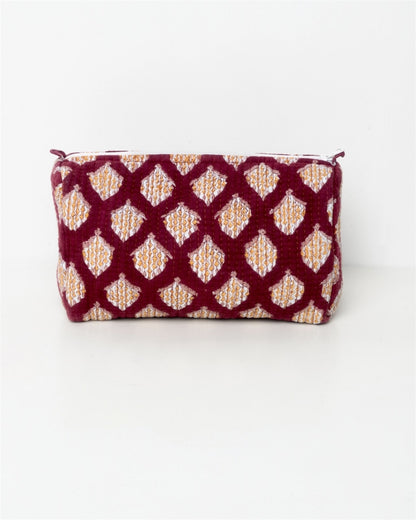 Beauty con fantasia senape su fondo prunga