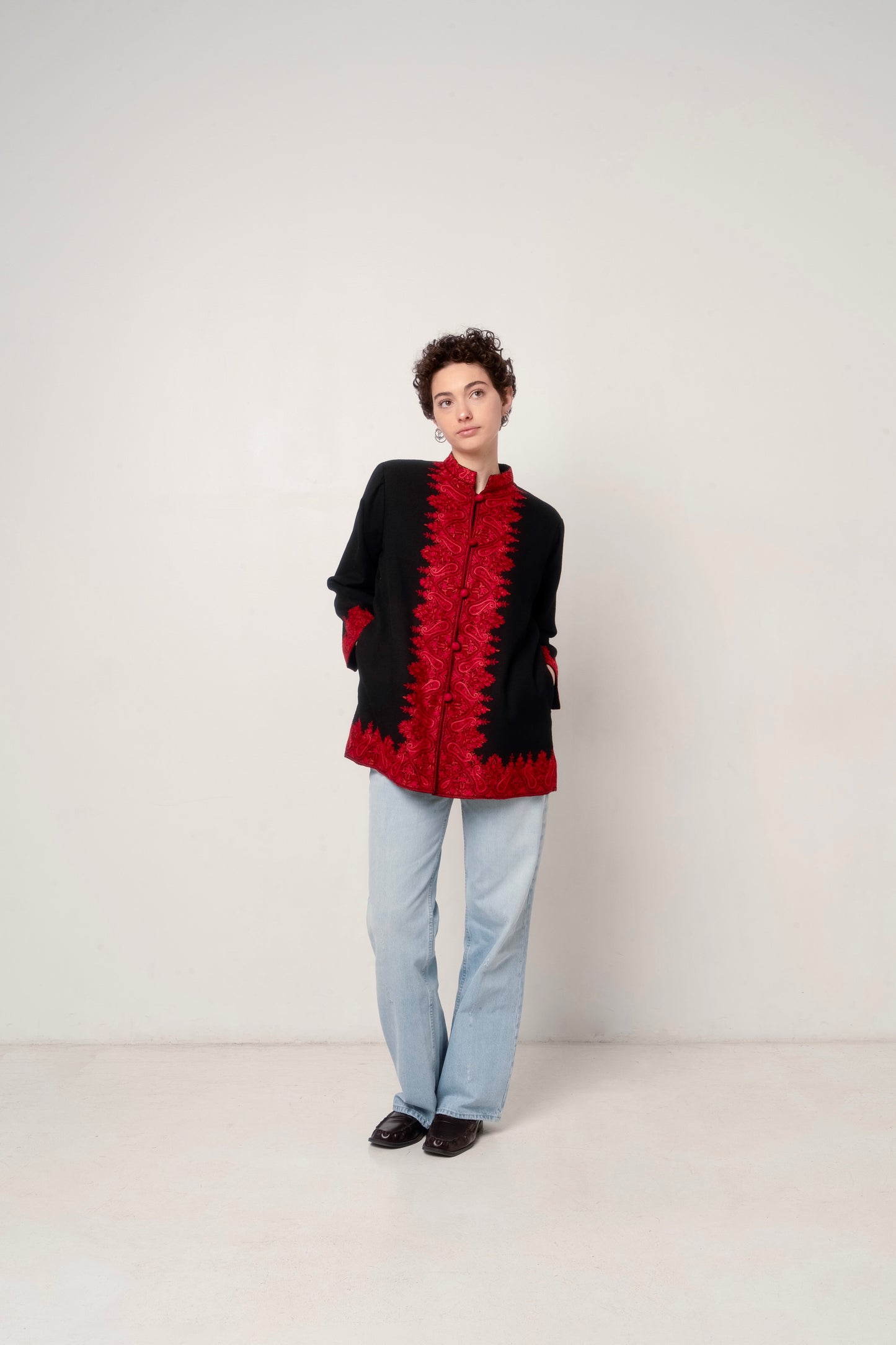 Giacca in lana made in Kashmir