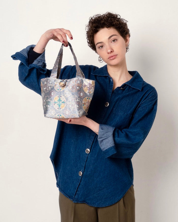 Minibag in seta recuperata