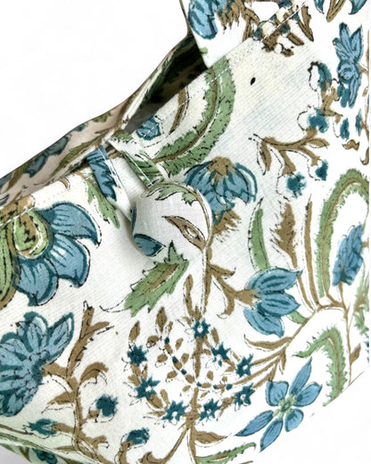 Borsa a trapezio in cotone artigianale