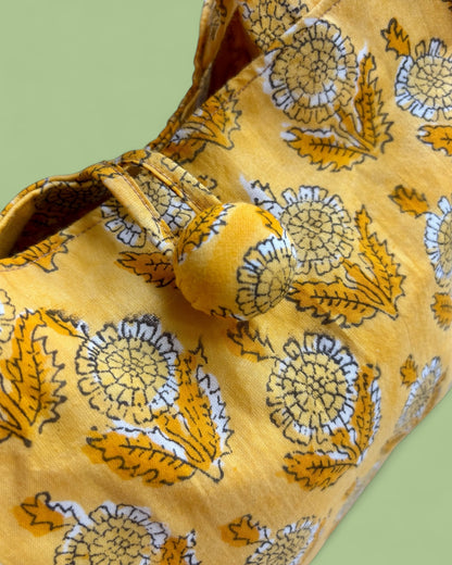 Minibag compatta con stampa floreale
