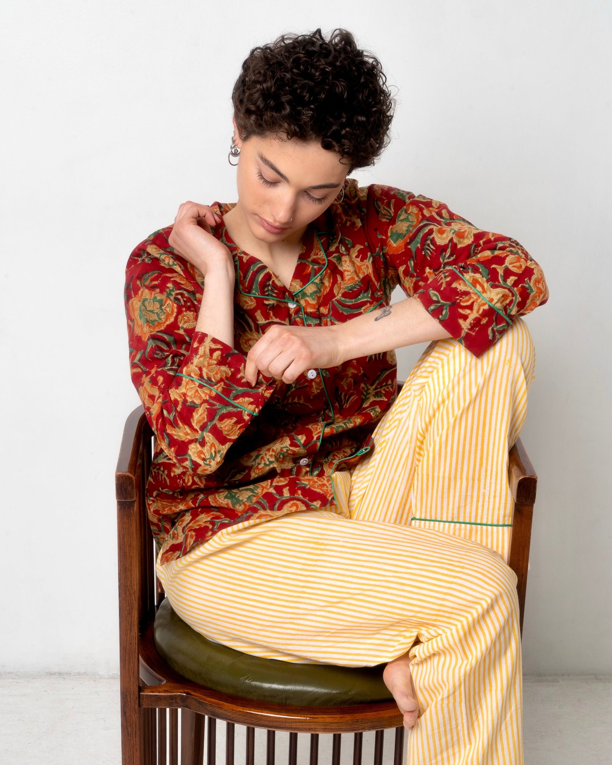 Elegant long cotton pajama