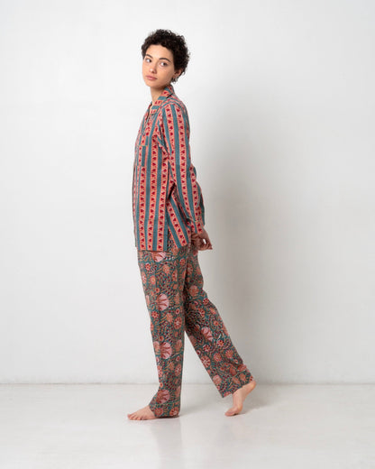 Hand printed cotton set