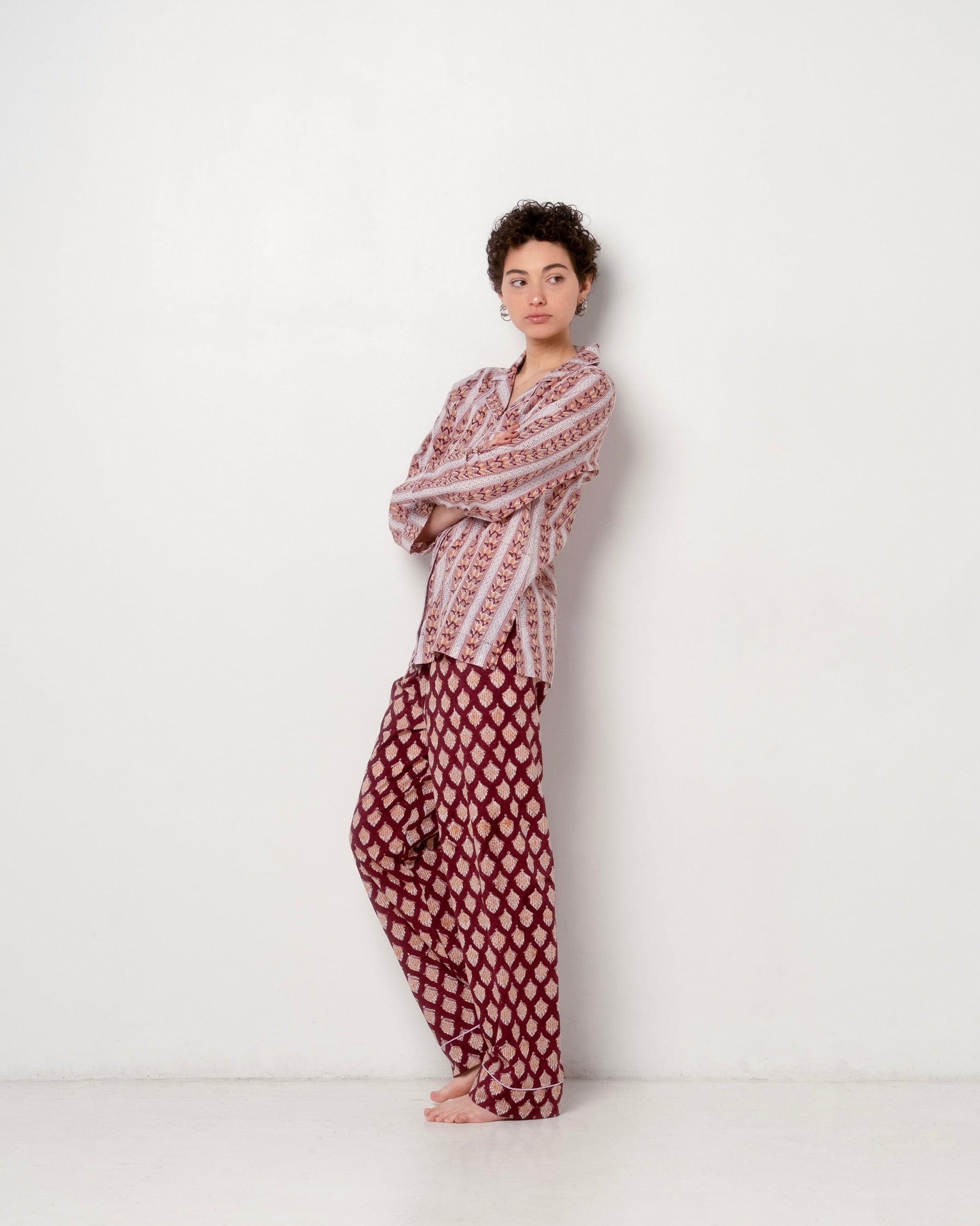 Summer long pajama woman