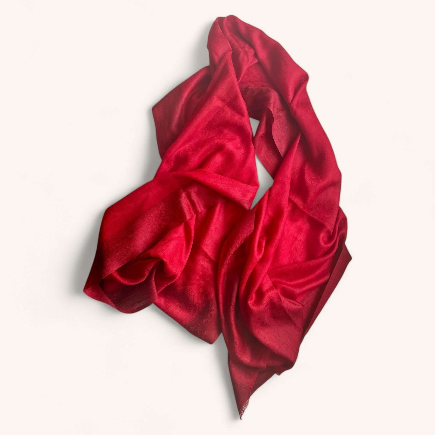 Ginger - lightweight red wool stole