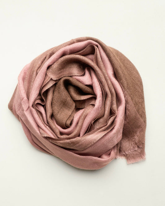 Sciarpa rosa in lana fine